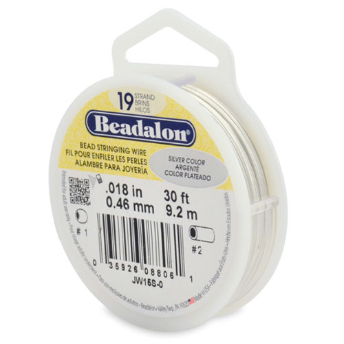 19 Strand Bead Stringing Wire 0.46mm - 9.2m