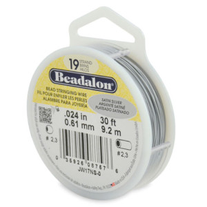 19 Strand Stainless Steel Bead Stringing Wire 0.61mm - 9.2m