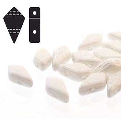 9x5mm 2hl Kite Bead Chalk Luster - 50g(약250개)