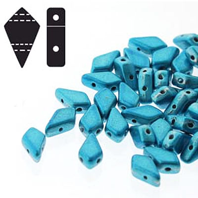 9x5mm 2hl Kite Bead Aqua Metalust - 50g(약250개)