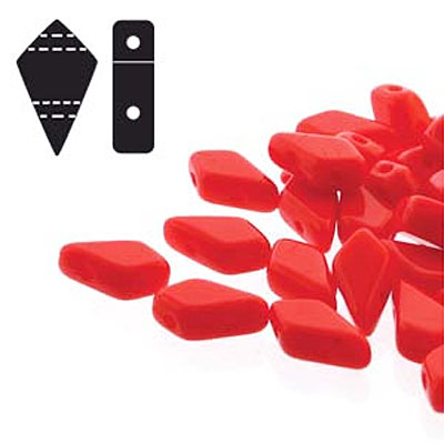 9x5mm 2hl Kite Bead Red - 50g(약250개)