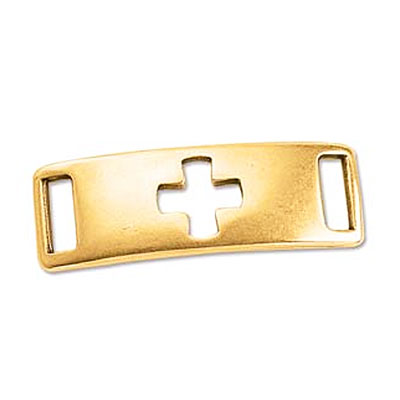 G/p Id Bracelet Cross 40x14mm Id-10x3mm -5개