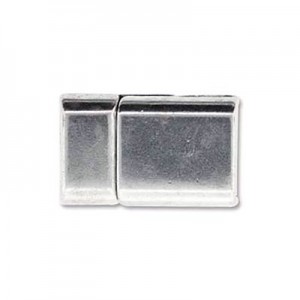 Magnetic Clasp Ant Silver Id-2.2x10.2mm -5개