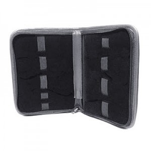 Black Leatherette 6-band Tool Pouch 19*14Cm