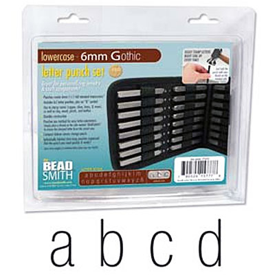 6mm Letter Set Lowercase Punch 27 Pc W/case