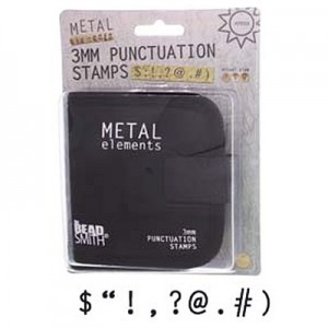 3.0 Mm Punctuation Stamps 9 Pieces W/canvas Case