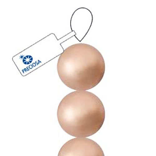 Preciosa Maxima 6mm Pearl Round-bronze - 63개