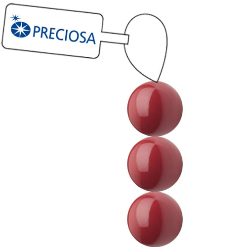 Preciosa Maxima 8mm Pearl Cranberry - 45개