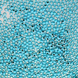 11/0 Metal Seed Bead Turquoise 2mm- 약1000개