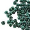 2mm Round Glass Pearls Deep Emerald-300개