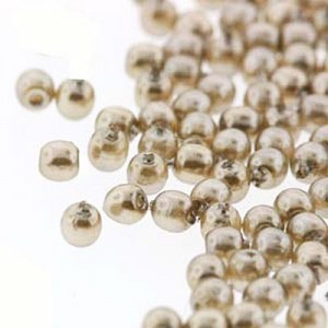 2mm Round Glass Pearls Cocoa-300개