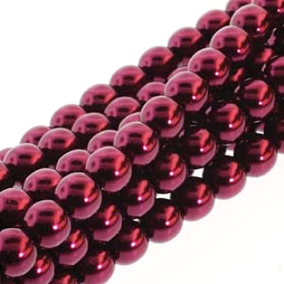 3mm Round Burgundy -300개