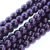 3mm Round Glass Pearls Purple-300개