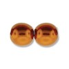 4mm Round Glass Pearls Burnt Orange-360개