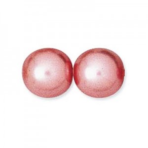 6mm Round Glass Pearls Blush-300개