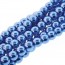 6mm Round Glass Pearls Persian Blue -300개