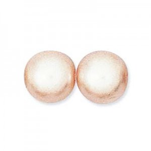 6mm Round Glass Pearls Pink-300개
