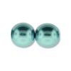 6mm Round Glass Pearls Cerulean -300개