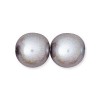 6mm Round Glass Pearls Silver-300개