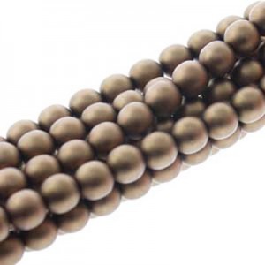 8mm Round Glass Pearls -150개