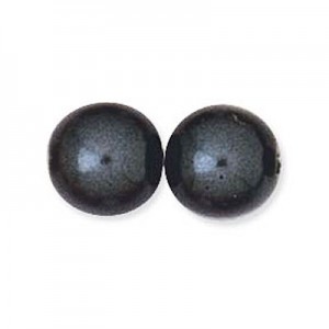8mm Round Glass Pearls Black Pearl-150개