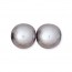 8mm Round Glass Pearls Silver-150개