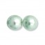 8mm Round Glass Pearls Chrysolite-150개