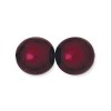 10mm Round Glass Pearls Burgundy-150개