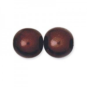 10mm Round Glass Pearls Bronze Pearl-150개