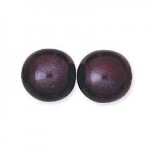 12mm Round Glass Pearls Eggplant-150개