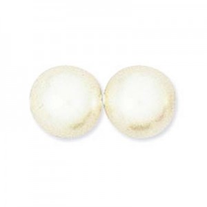 12mm Round Glass Pearls White Pearl-150개