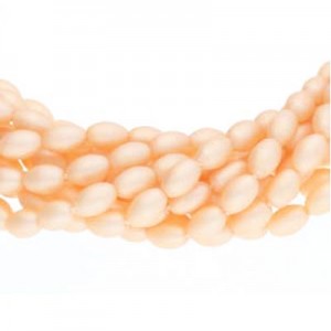 6x4mm Rice Glass Pearls -240개