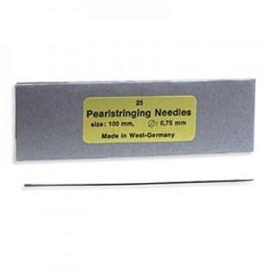 Pearlstringing Needles 100mm X 0.75mm - 12개