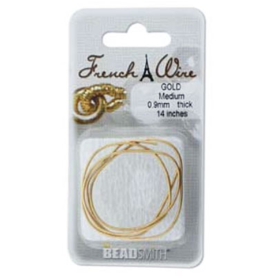 French Wire New Gold Medium 0.9mm- 2개 70Cm