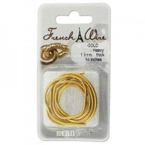 French Wire Gold Color Heavy 1.1mm- 2개 70Cm