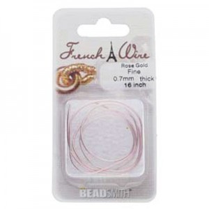 French Wire Rose Gold Fine 0.7mm- 2개 80Cm