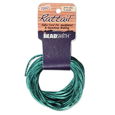 Rattail 3mm Dk Green - 5.4m