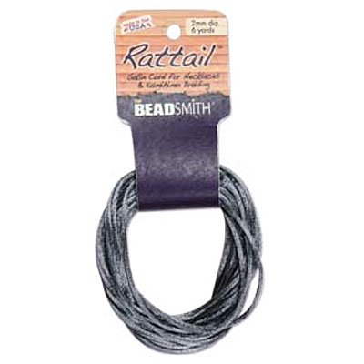 Rattail 3mm Dk Grey - 5.4m