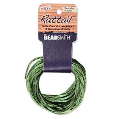 Rattail 2mm Dk Olive - 5.4m