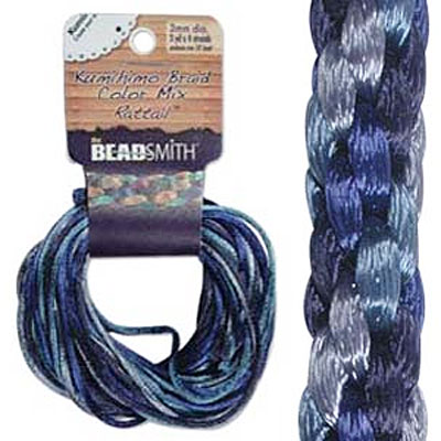 Rattail 1mm Blue Tones 4칼라 2.7m씩 - 11m