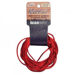 Rattail 1mm Red - 5.4m