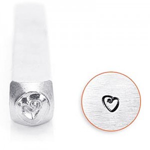 Fat Heart 3mm Stamp