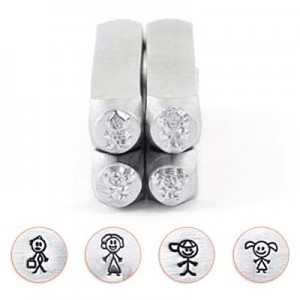 Stick Family Stamp 4-pack