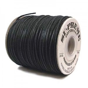 Supreme Waxed Cotton 2mm Black - 658m