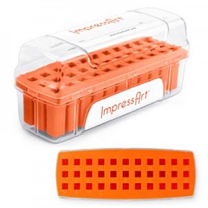 3mm Stamp Case 33 Slots Orange Case