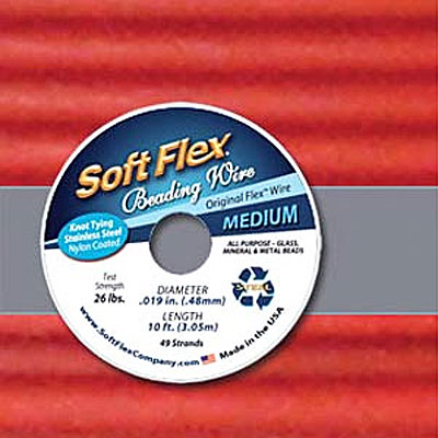 Soft Flex 0.48mm Red Jasper - 3m