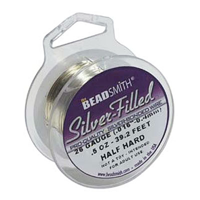 Silver Filled Half Hard 24ga 0.51mm - 7.6m