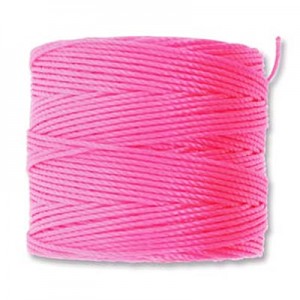 S-lon Bead Cord Neon Pink 0.5mm-70m