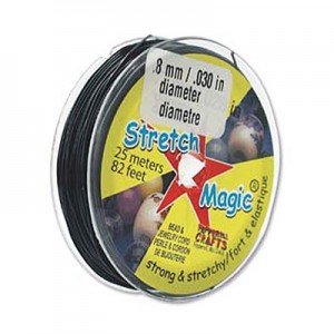 Stretch Magic Cord 0.8mm Black - 25m