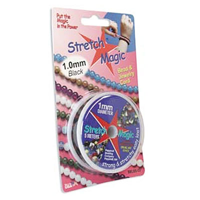 Stretch Magic Cord 1mm Black - 5m